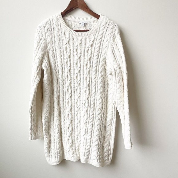 J. Jill Sweaters - J. Jill Chunky Cable Knit Pullover Chenille Sweater Super Soft Womens Medium EUC